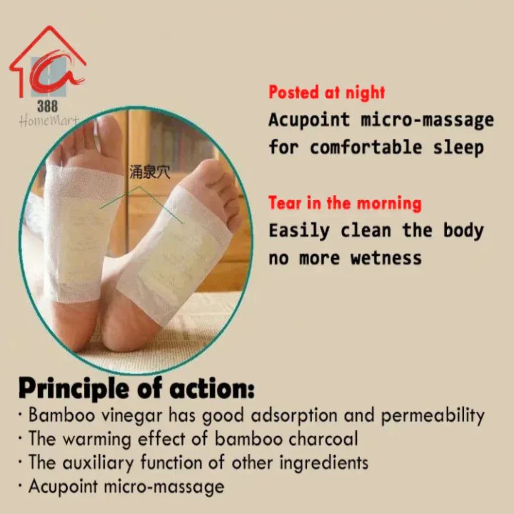 100% Herbal & Gentle Ingredient Detox Foot Pads (BUY 1 GET 1 FREE )