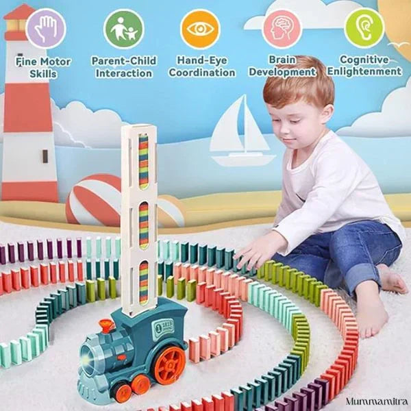 BlockChase – Race, Set, Domino | Instant Chain Reactions | Perfect for Little Hands