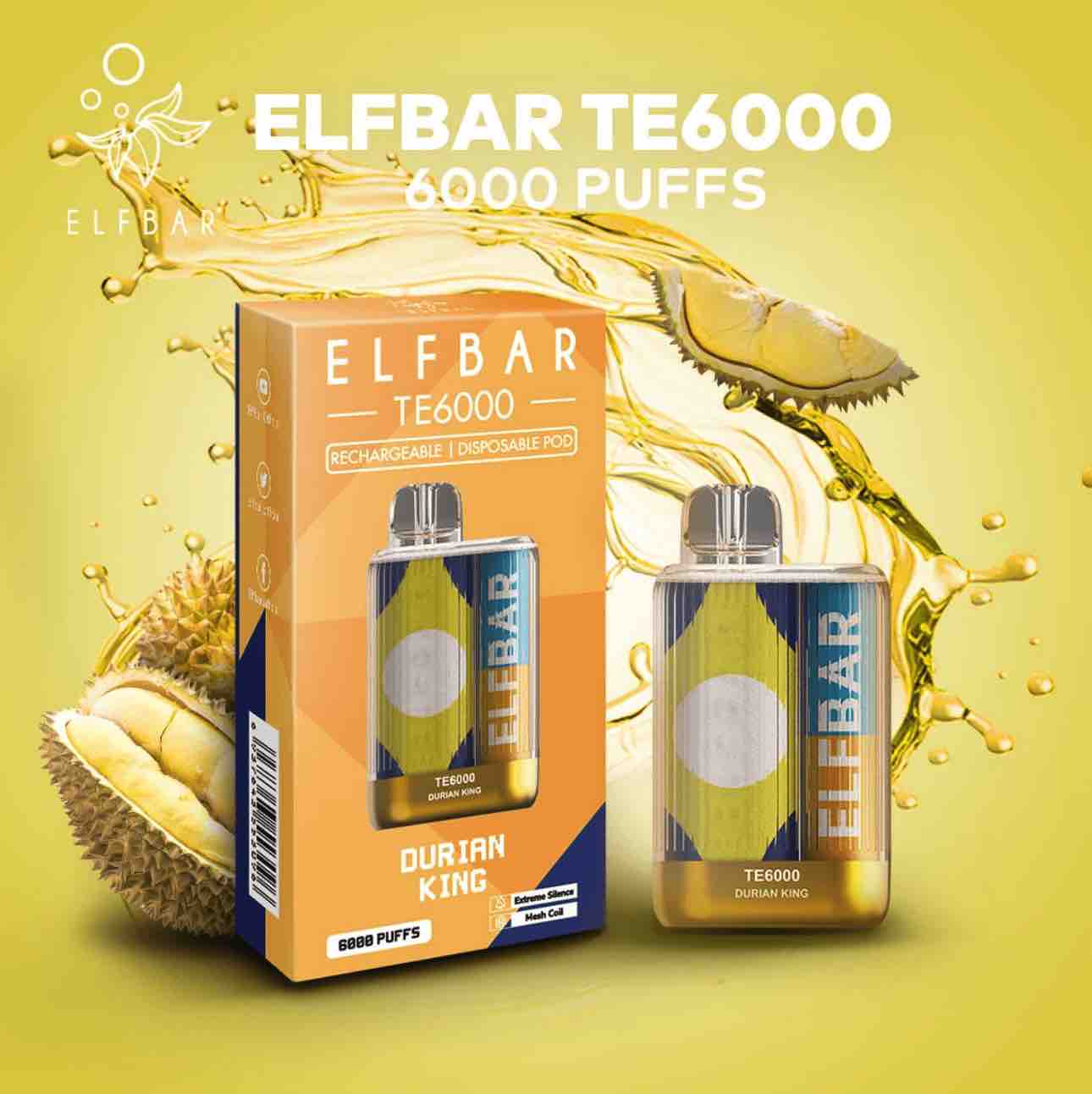 Elf Bar Te6000 Durian King 6000 Puffs