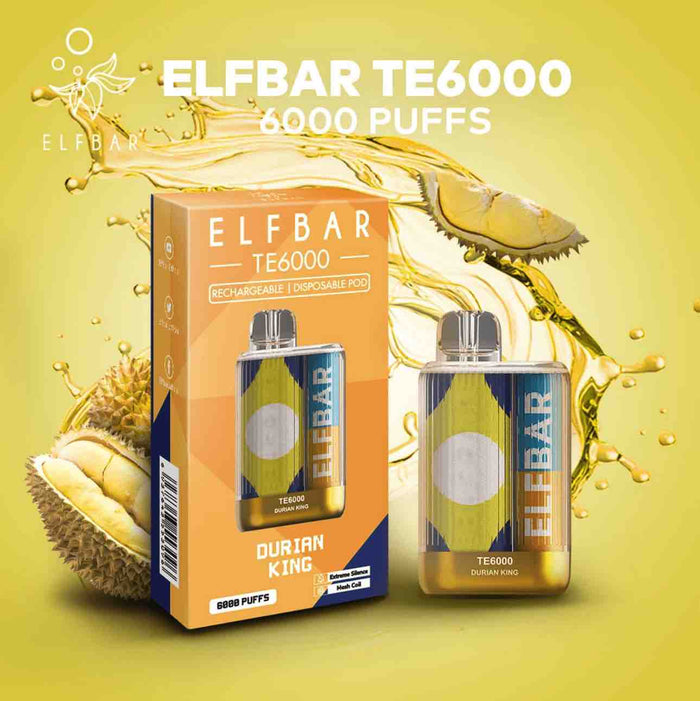 Elf Bar Te6000 Durian King 6000 Puffs