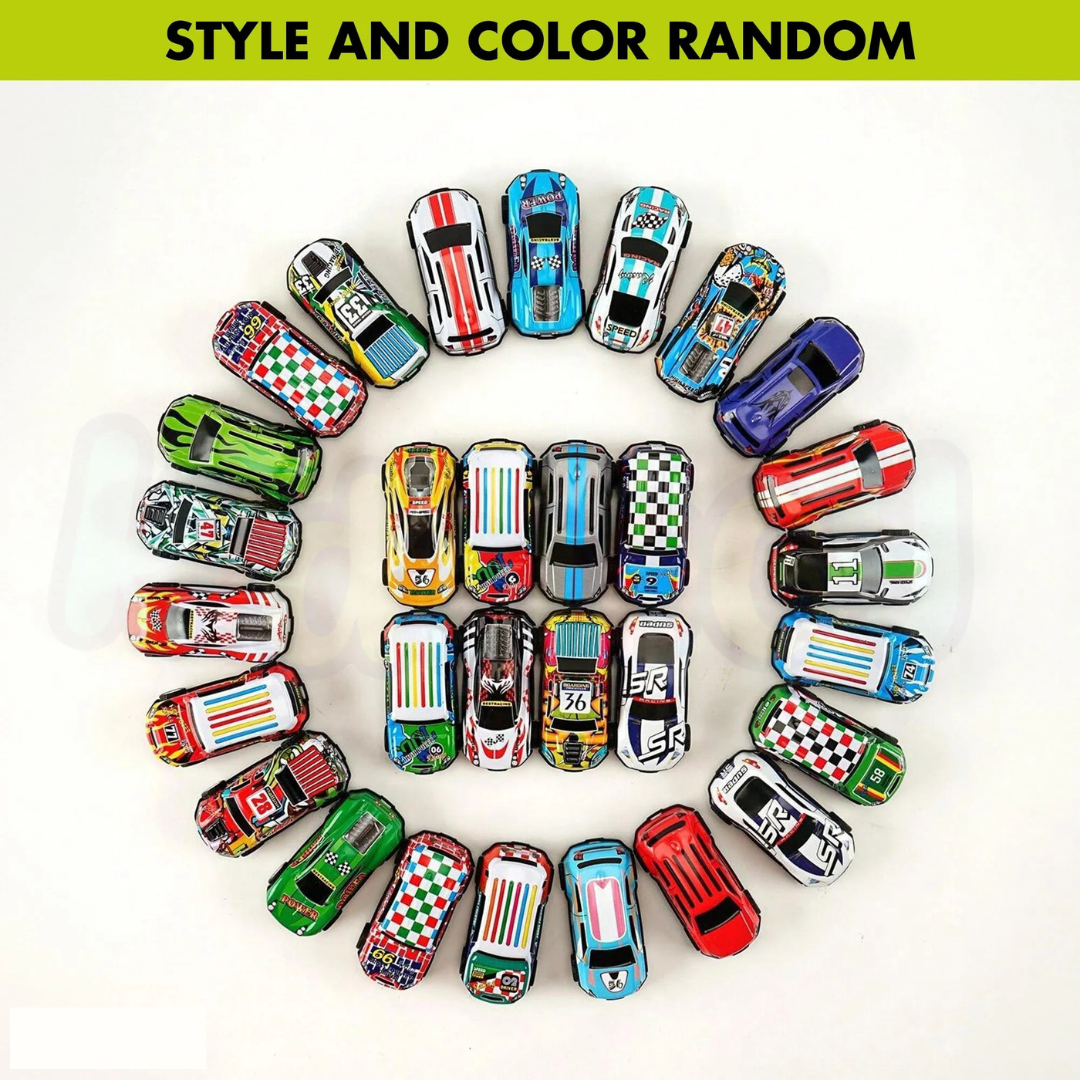 Mini Pull Back Cars With storage Box