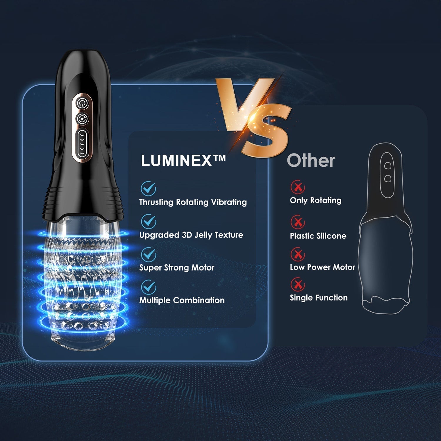 2026 Upgraded Rechargeable Thrusting Pleasure Sleeve