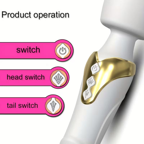 Advanced G-Point Style Wand Massager with Dual Motor Technology