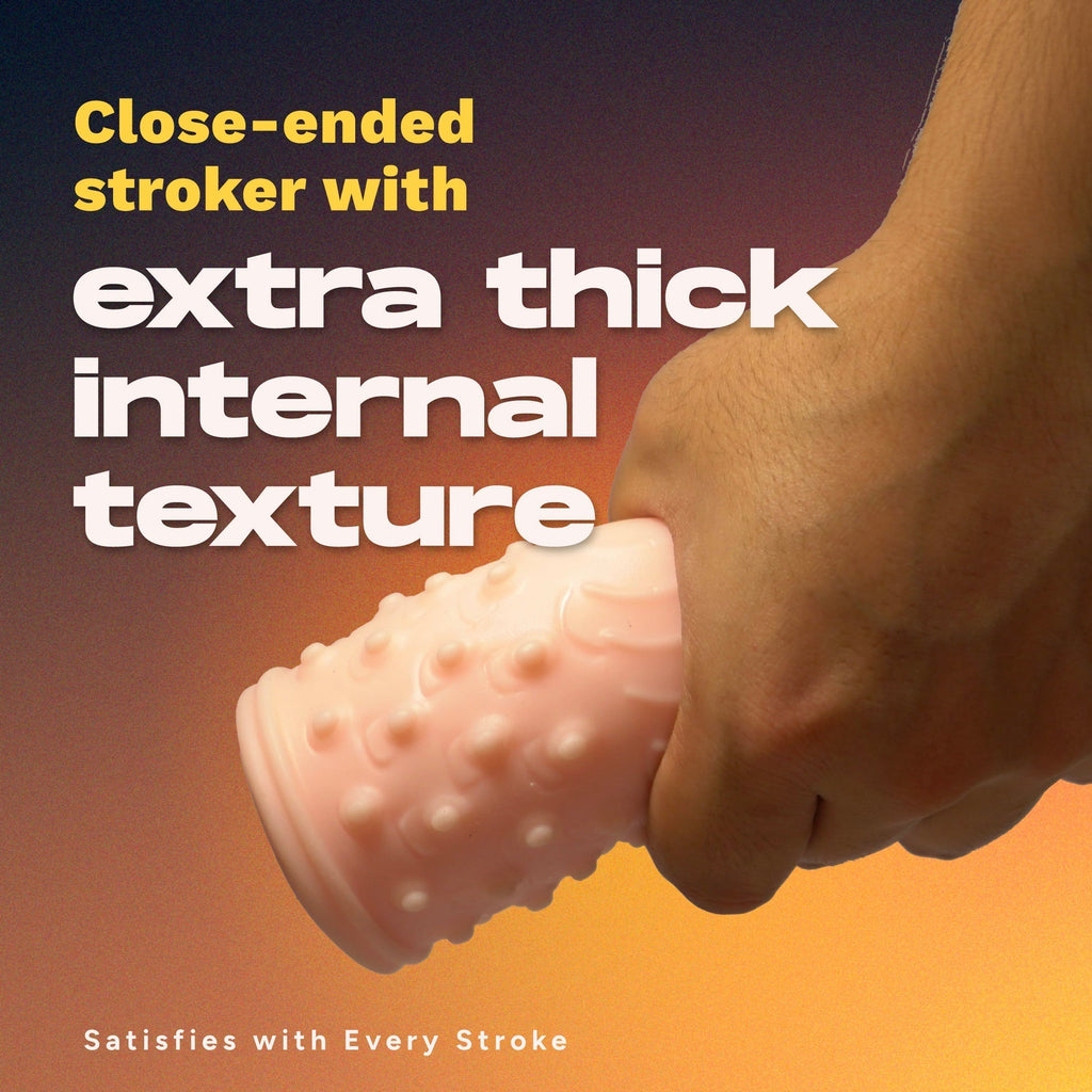 Grip close-ended stroker