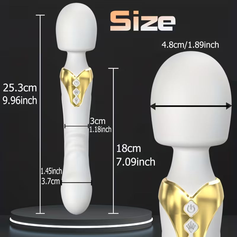 Advanced G-Point Style Wand Massager with Dual Motor Technology