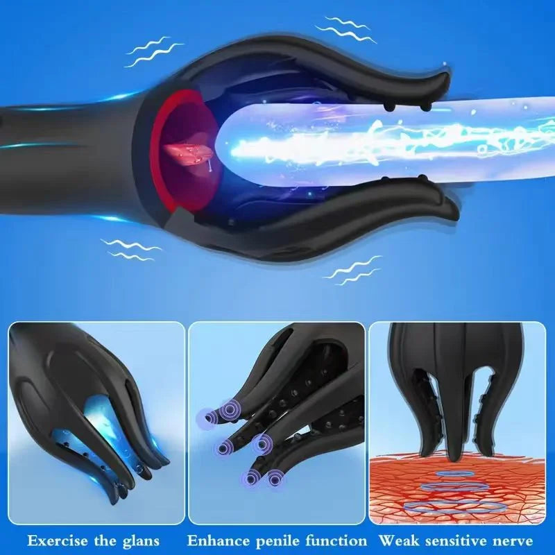【Discreet Delivery】👑Vibrating Penis  Men'Health Trainer 3-in-1 (Free 3 packs of lubricant)