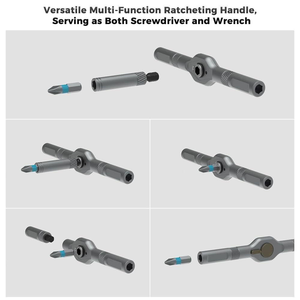 42 in 1 Magnetic Ratchet Screwdriver Set
