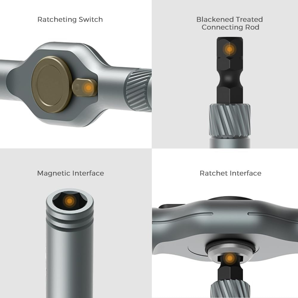 42 in 1 Magnetic Ratchet Screwdriver Set