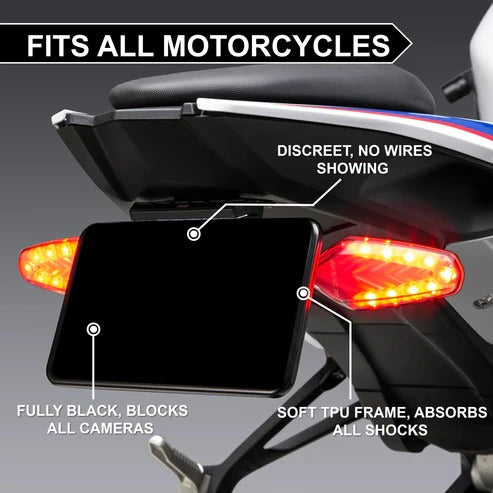 Blackout License Plate Cover — Sleek. Discreet. Universal Fit.