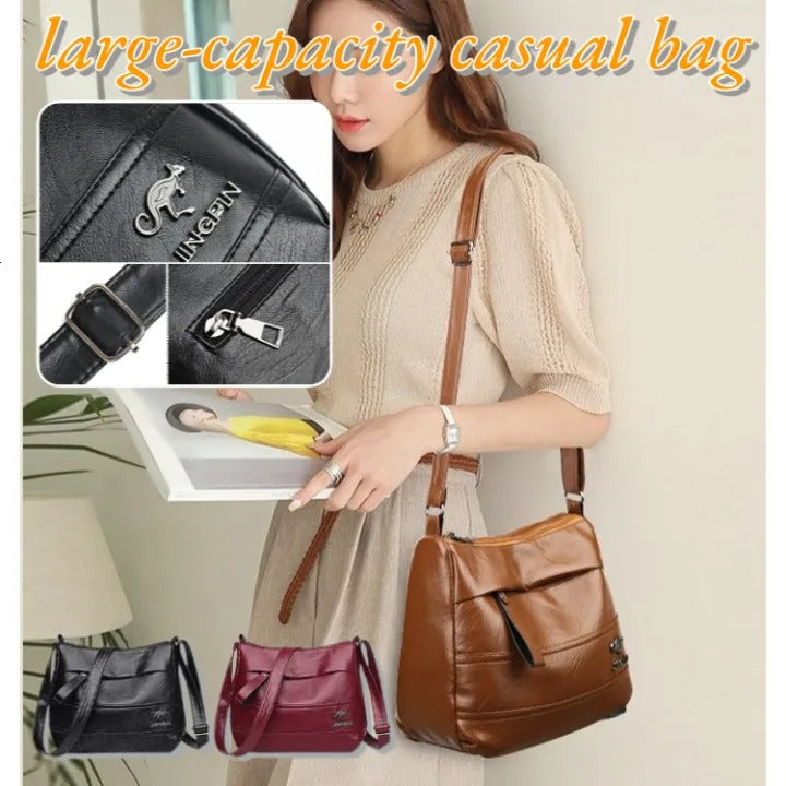 Large Capacity Women's Shoulder Crossbody Bag Multi-Pocket Bag Mobile Phone Bag