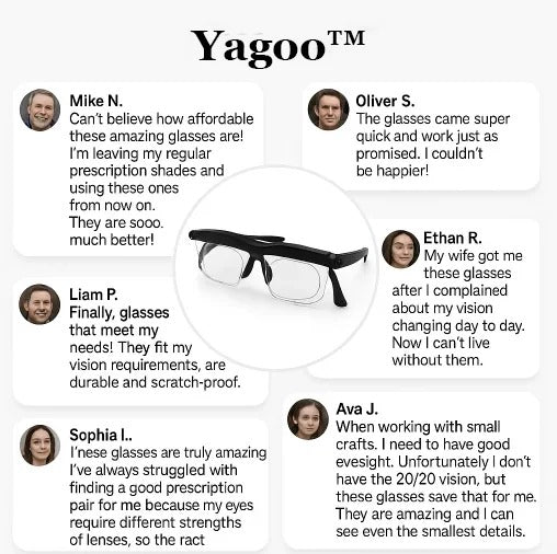 ADJUSTABLE FOCUS GLASSES NEAR AND FAR SIGHT
