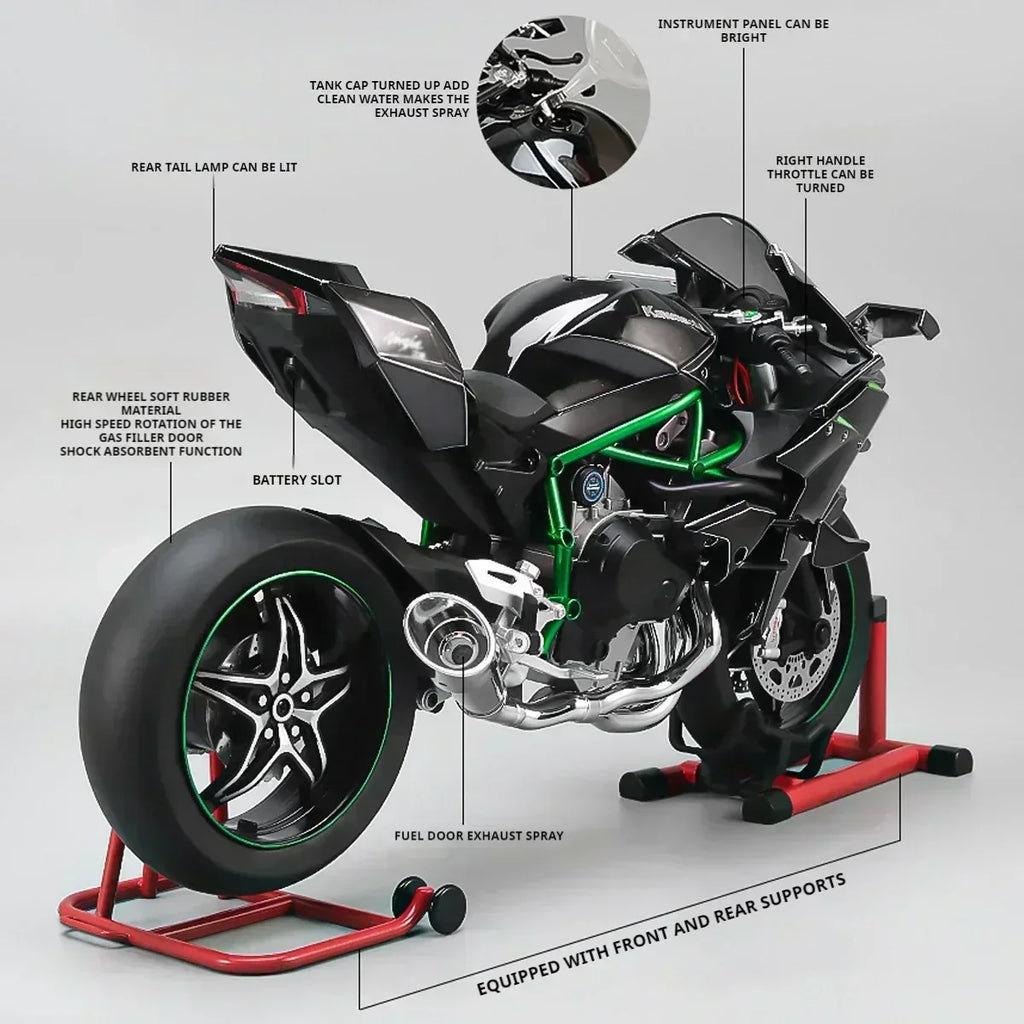 Kawasaki Fastest Ninja H2R Realistic Scale Model